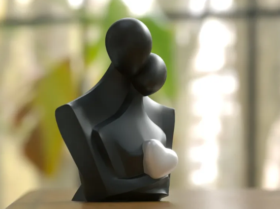 Couples Embrace — 3D printed by Moon Studio 3D